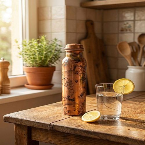 1000ml Pure Copper Water Bottle