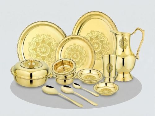 Pure Brass Dinner Set