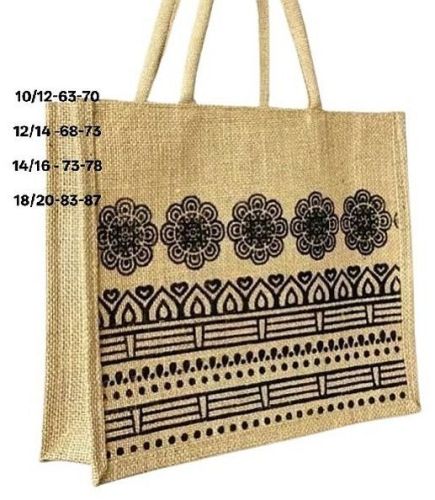 Eco Friendly Printed Jute Shopping Bag