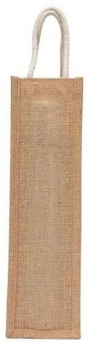 Plain Natural Jute Bottle Bag