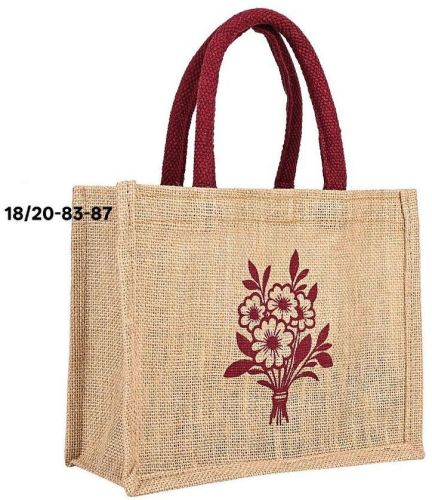 Premium Printed Jute Shopping Bag