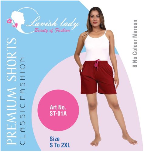 Ladies Plain Shorts