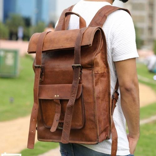 Mens Leather Backpack Bags
