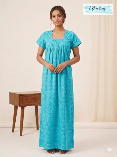 Ladies Cap Sleeve Cotton Night Gown
