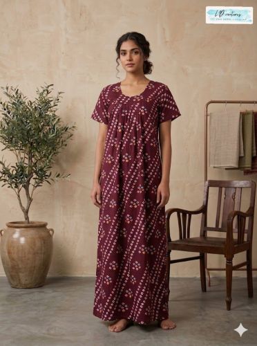 Ladies Long Cotton Night Gown