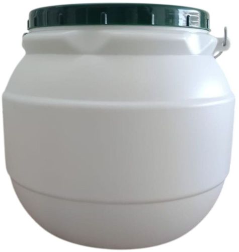 15 Kg White HDPE Curd Matka Container