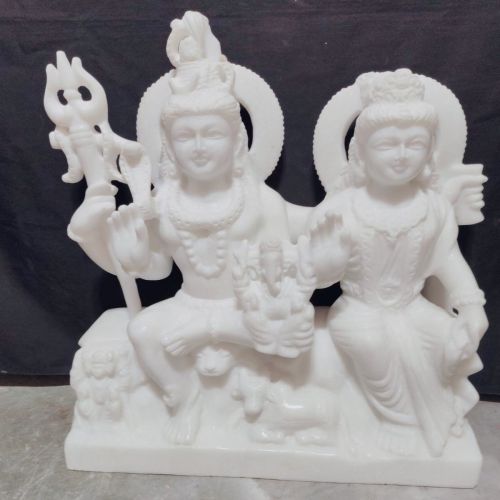 1.5 Feet Marble Gauri Shankar Statue