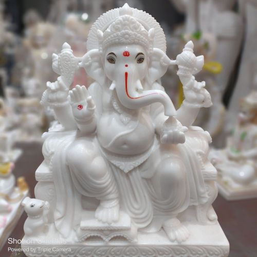 2 Feet Marble Ganesh Statue