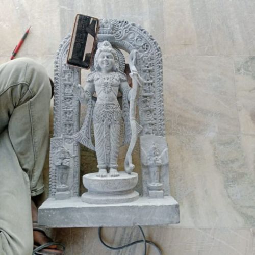 2 Feet Marble RAM Lalla Statue