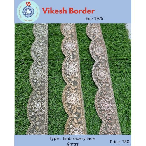 Designer Garment Embroidered Lace