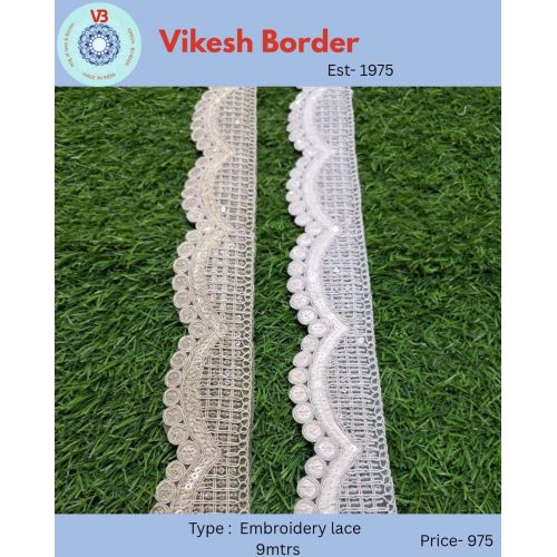 Fancy Border Embroidered Lace