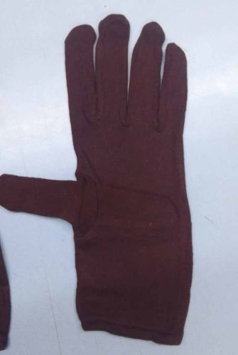 Maroon Cotton Hosiery Glove