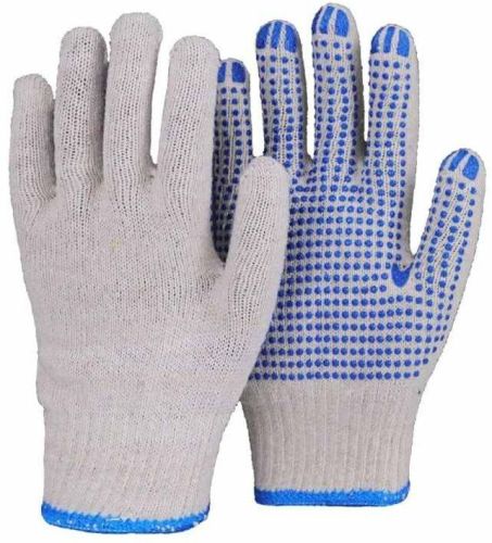 PVC DOT Cotton Safety Glove