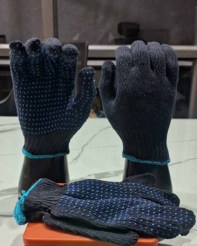 Seamless Cotton Dotted Safety Glove