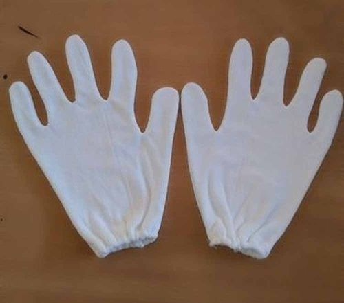 White Cotton Hosiery Glove