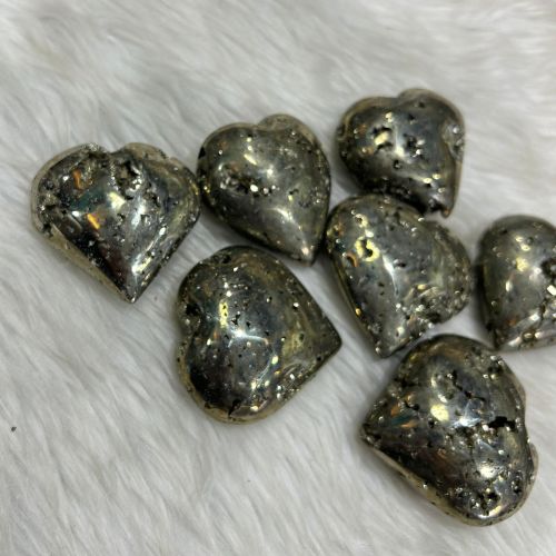 Peru Pyrite Heart Shaped Stone