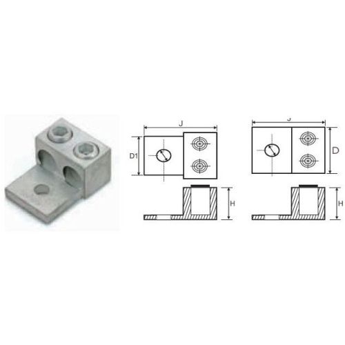 Aluminium Double Barrel Connector