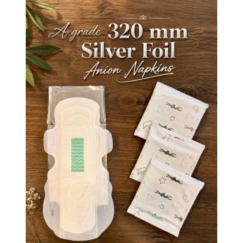 320 Mm Silver Foil Anion Sanitary Pads