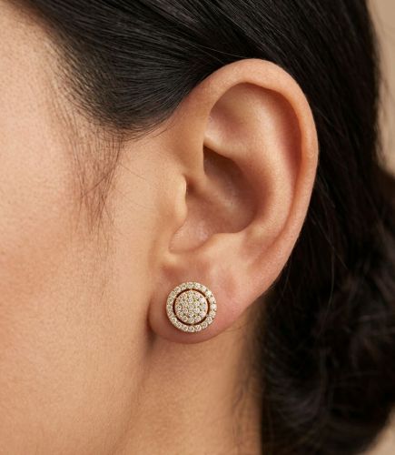 Round Shape Diamond Earring