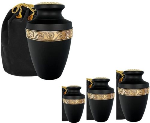 Black Aluminium Cremation Urn
