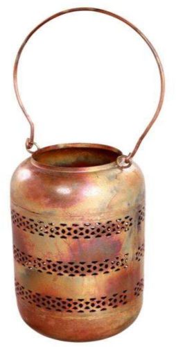 Brown Galvanized Iron Hanging Lantern