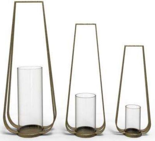 Golden Aluminum &AMP; Glass Hanging Lantern