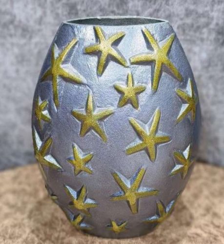 Graphite Star Flower Vase