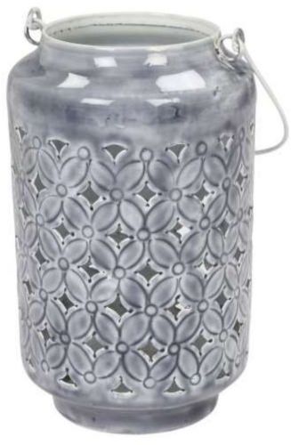 Silver Galvanized Iron Hanging Lantern
