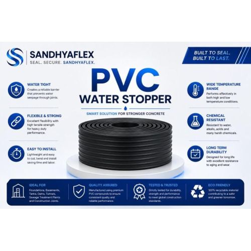 sandhyaflex center bulb pvc water stopper