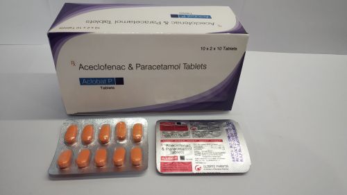 Aceclofenac 100mg And Paracetamol 325mg Tablets