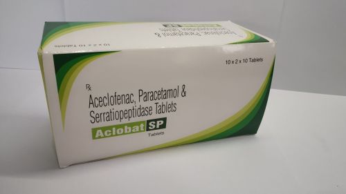Aceclofenac 100mg Paracetamol 325mg Serratiopeptidase 10mg Tablets