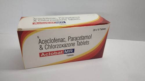Aceclofenac 100mg Paracetamol 325mg And Chlorzoxazone 250mg Tablets