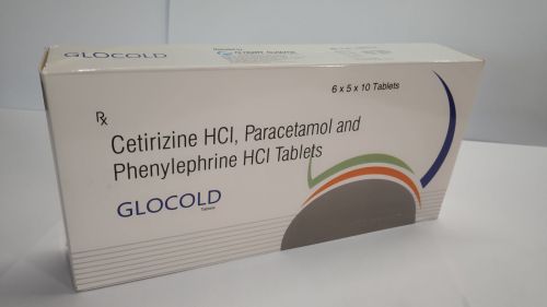 Cetirizine Hydrochloride, Paracetamol And Phenylephrine Hydrochloride Tablets