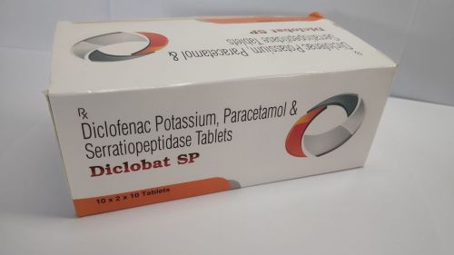 Diclofenac Potassium Paracetamol Serratiopeptidase Tablets