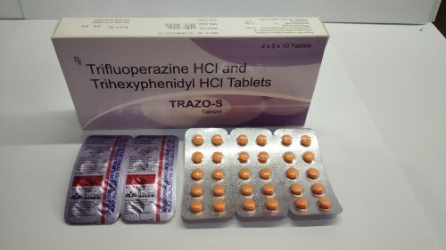 Trifluoperazine 5mg And Trihexyphenidyl 2mg Tablets