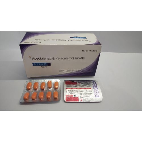 Aceclofenac 100mg And Paracetamol 325mg Tablets