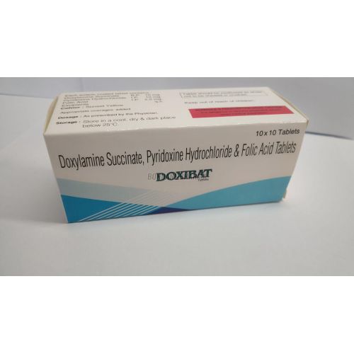 Doxylamine Succinate, Pyridoxine HCL And Folic Acid Tablets