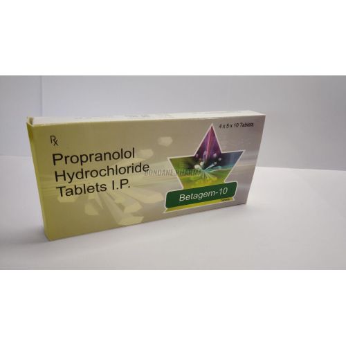Propranolol Hydrochloride 10mg Tablets