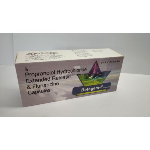 Propranolol Hydrochloride 40mg And Flunarizine 10mg Capsules