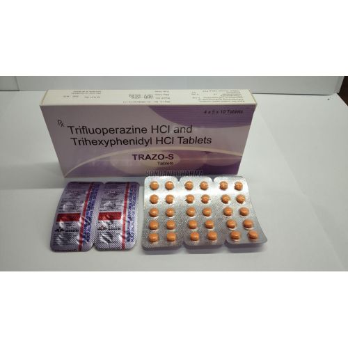 Trifluoperazine 5mg And Trihexyphenidyl 2mg Tablets