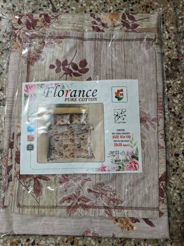 Florance 93 X100 Sitting Cotton Bedsheet Set