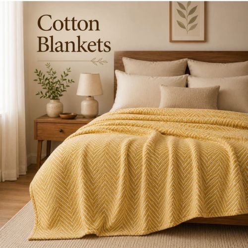 Chevron Weave Cotton Blanket