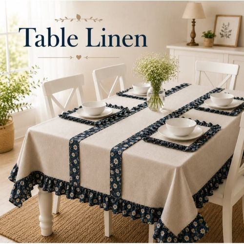 Floral Border Table Linen