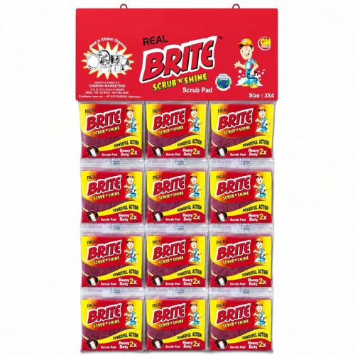 Real Brite Red Power Scrub Pad