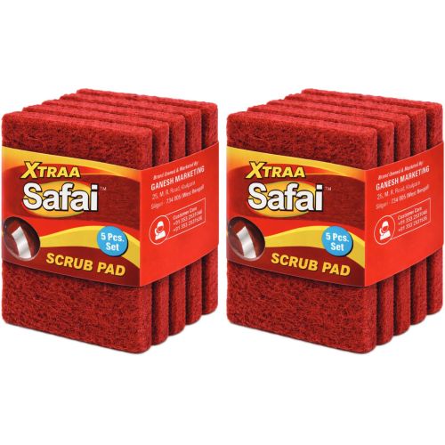 Xtraa Safai Red Force Scrub Pad Set