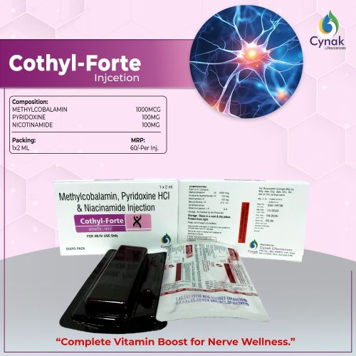 Cothyl Forte Methylcobalamin Pyridoxine HCL Nicotinamide Injections