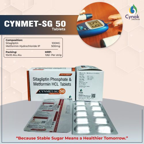 Cynmet SG Sitagliptin Phosphate Metformin Tablets