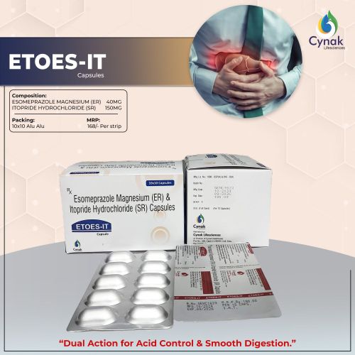 Etoes IT Esomeprazole Magnesium ER Itopride Hydrochloride SR Capsules