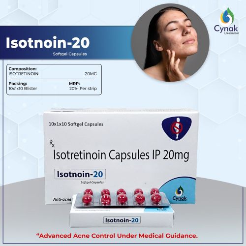 Isotnoin 20mg Isotretinoin Capsules