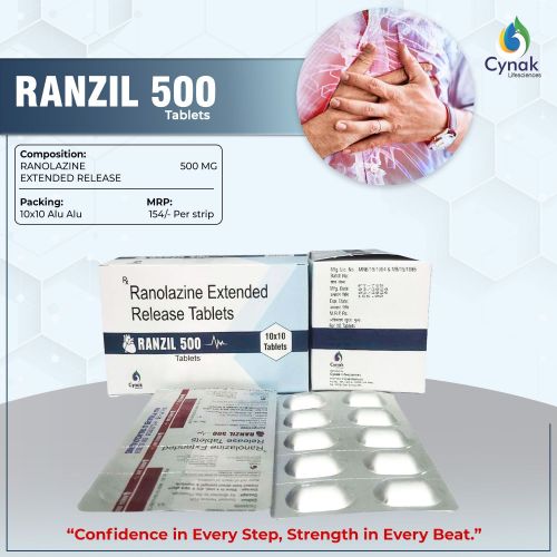 Ranzil 500mg Ranolazine Extended Release Tablets